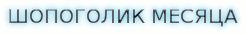 ШОПОГОЛИК МЕСЯЦА